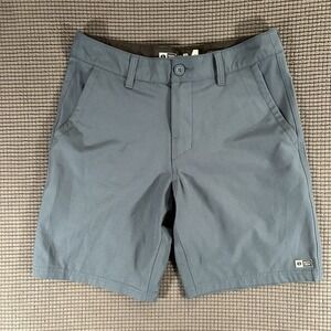 Salty Crew Men's Hybrid Walk Shorts Size 28 Blue 8" Inseam Surf Fishing Outdoor